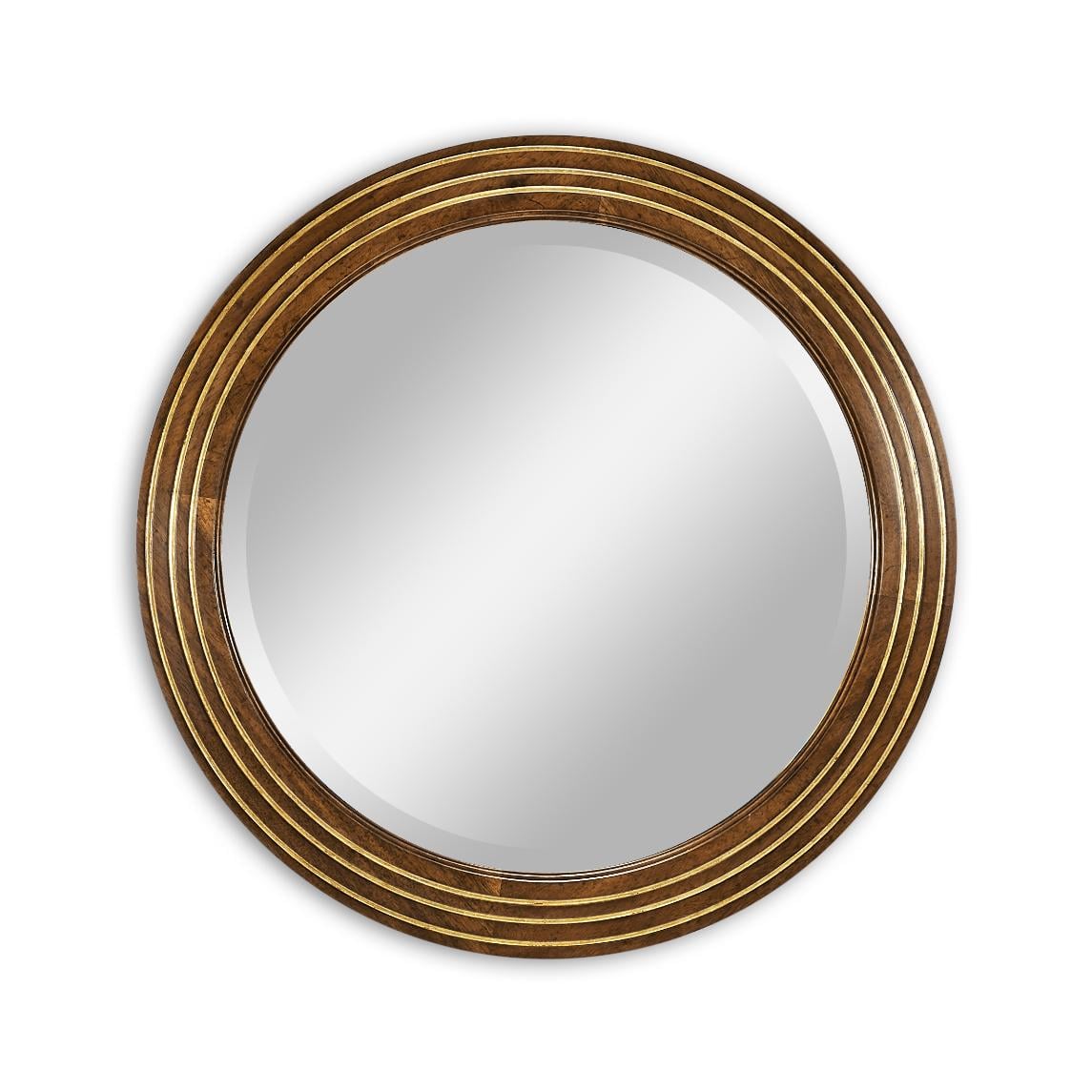 Circular stepped surround mirror (Small plain glass)