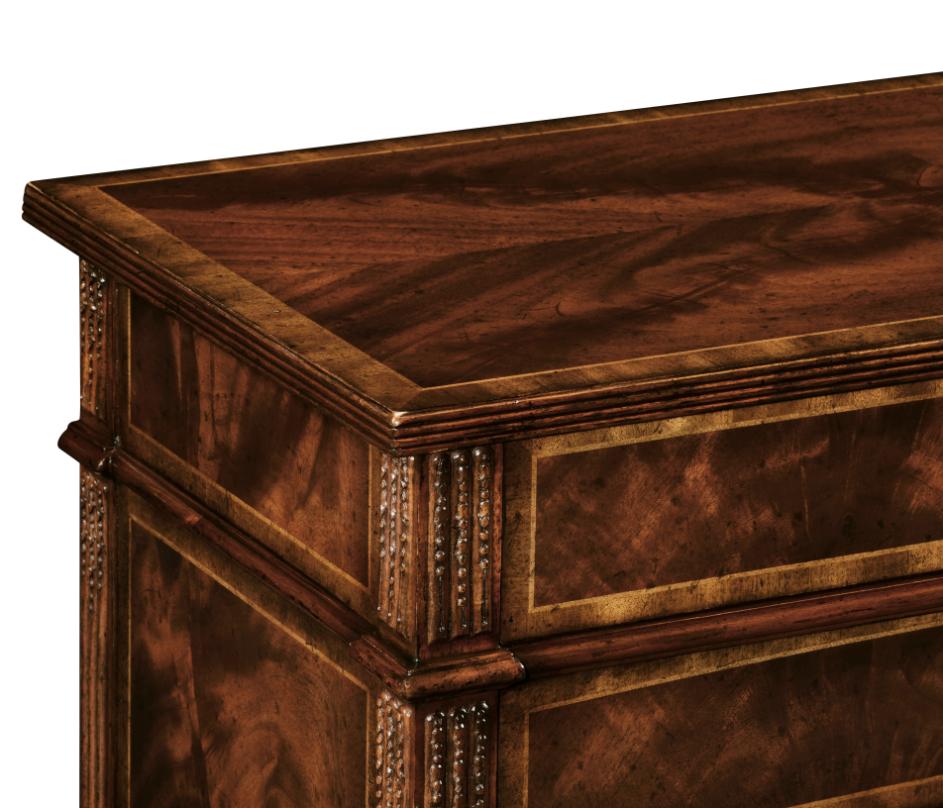 Buckingham Mahogany Chest of Drawers with Concave Profile