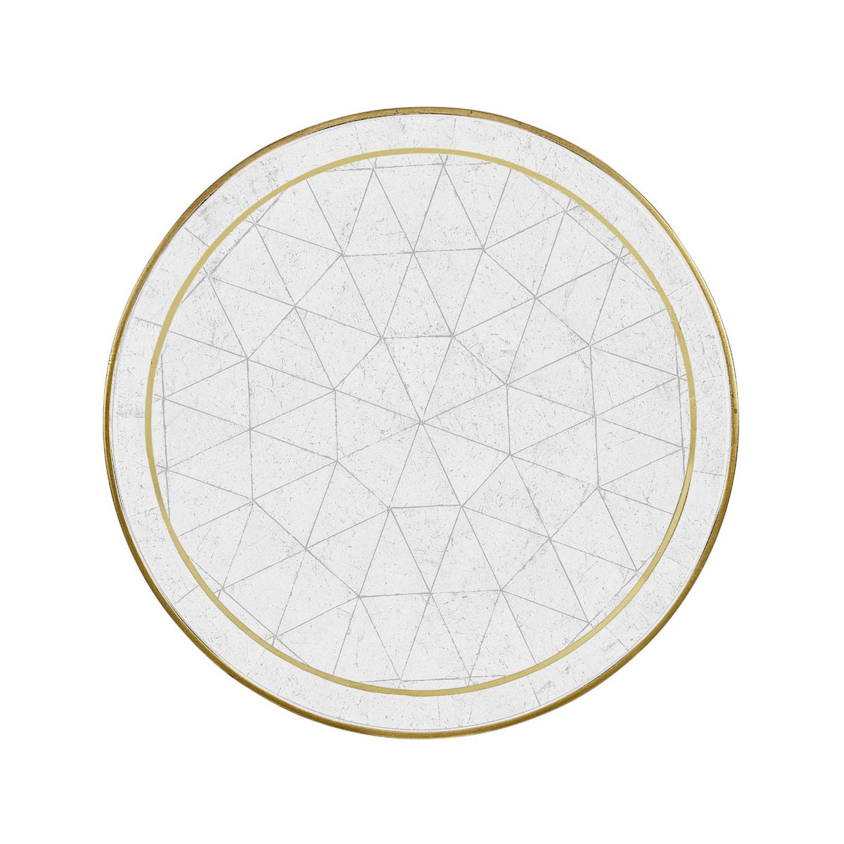 Round Accent Table Contemporary - Gilded