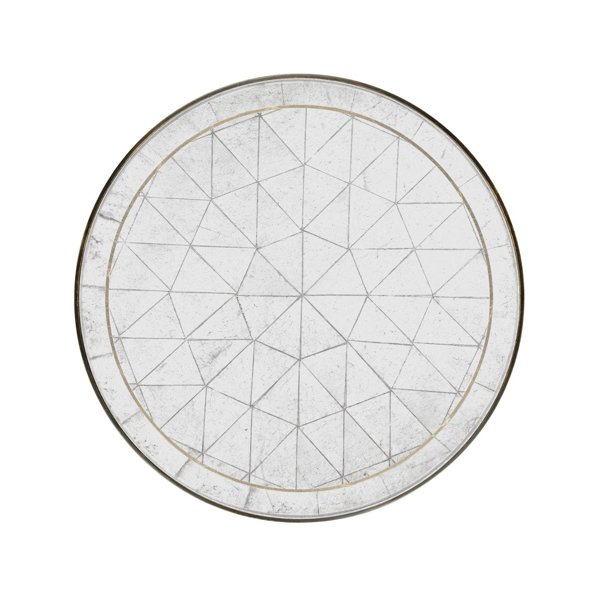 Round Accent Table Contemporary - Bronze