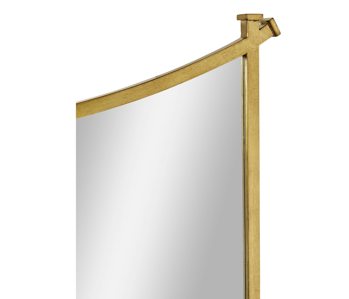 Luxe Inverted Arch Wall Mirror in Gilded Gold