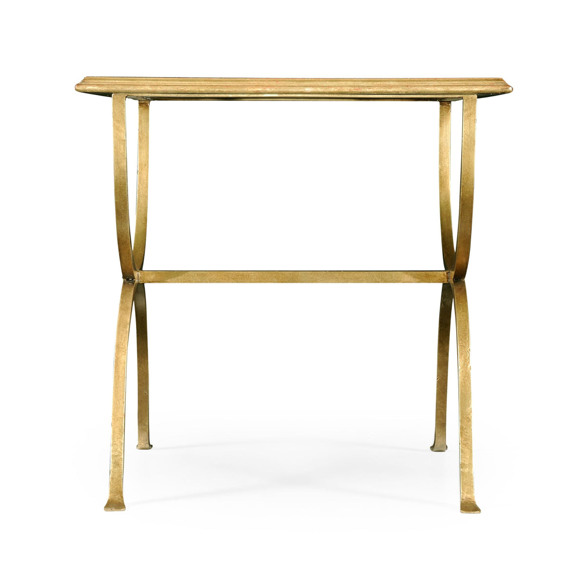 Square Side Table Horseshoe - Gilded
