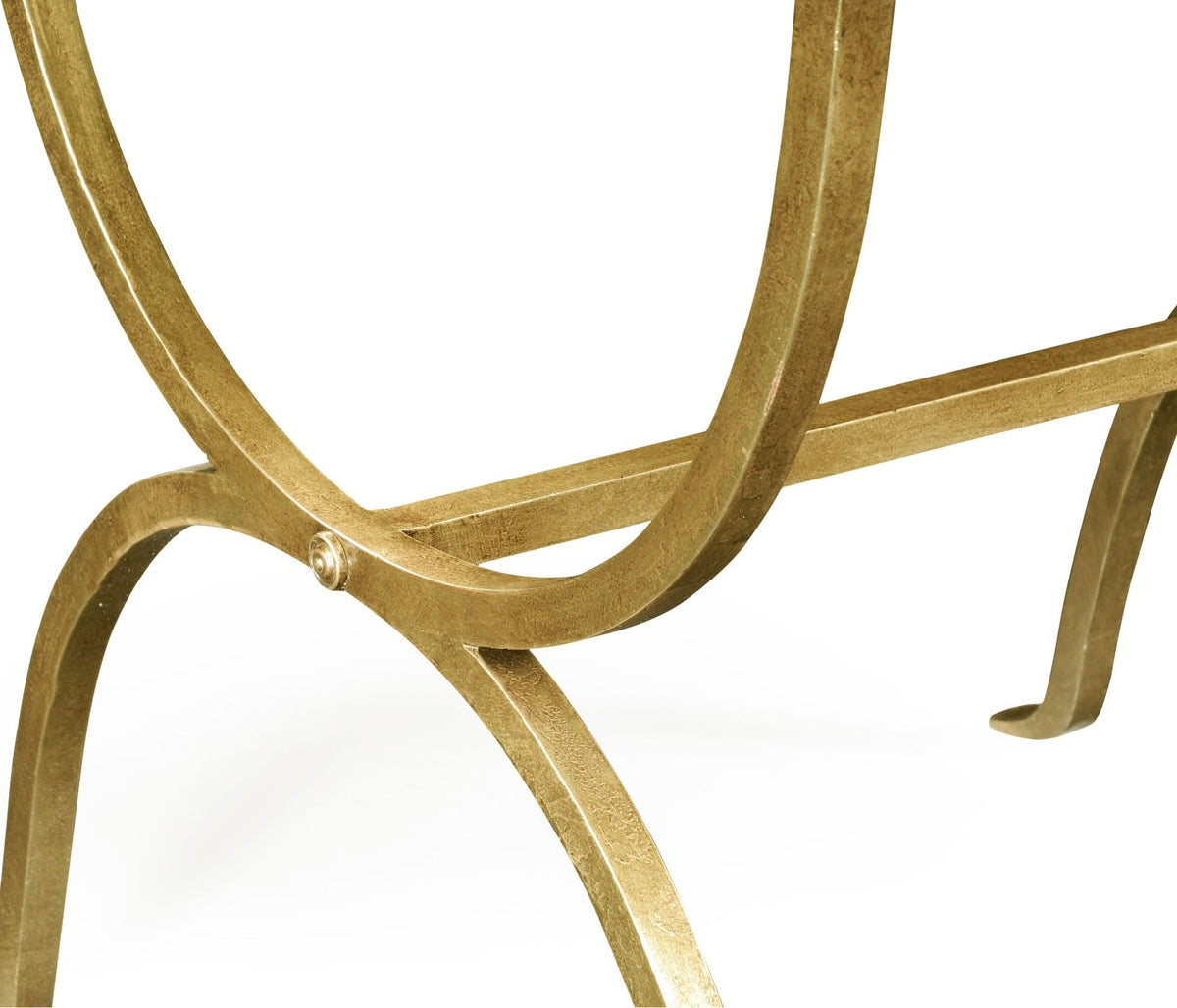 Square Side Table Horseshoe - Gilded