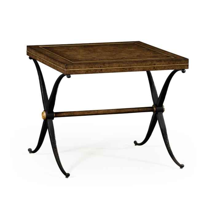 Outlet Jonathan Charles Hammered Iron Side Table