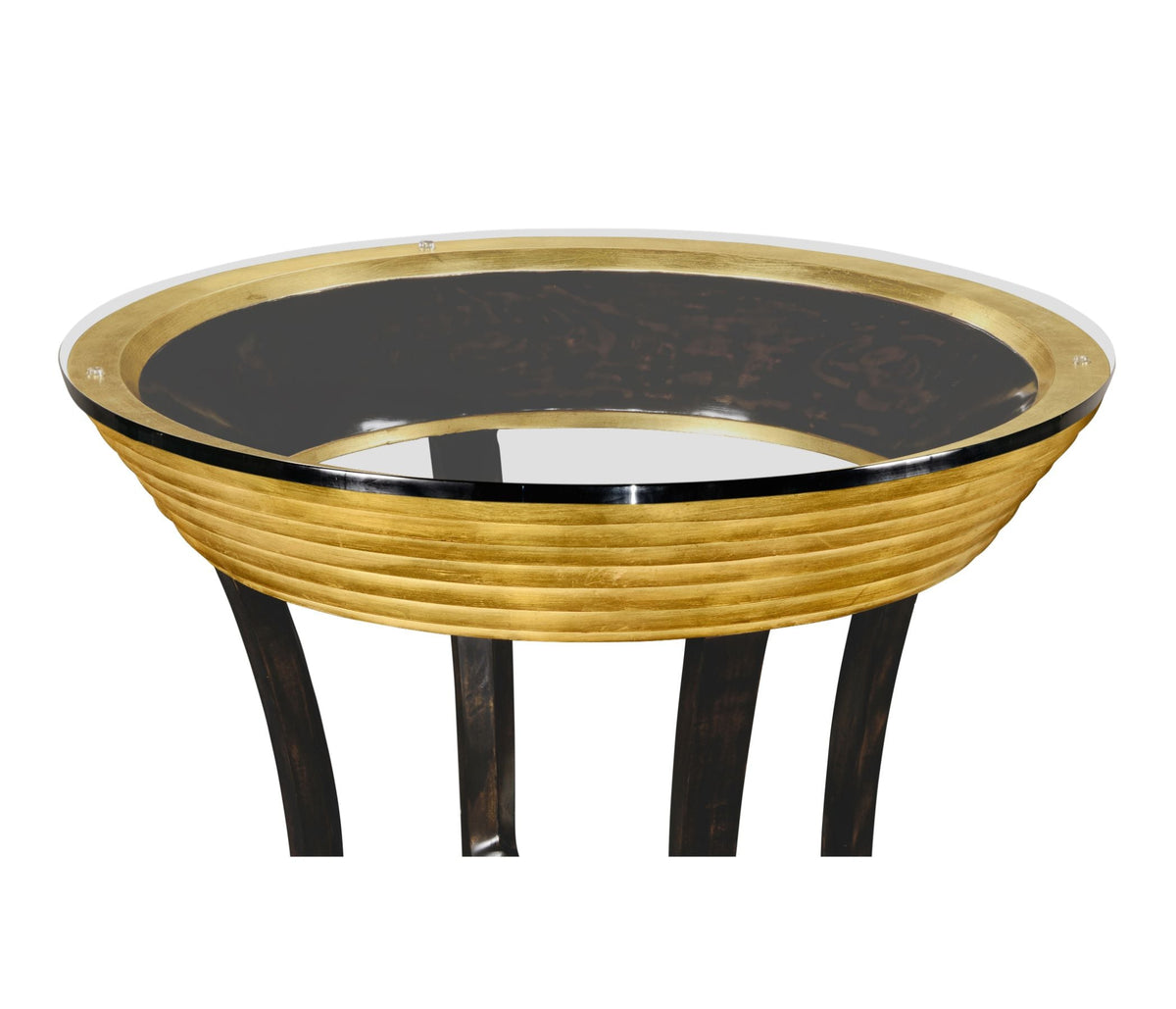 Round Side Table Modernist Stepped