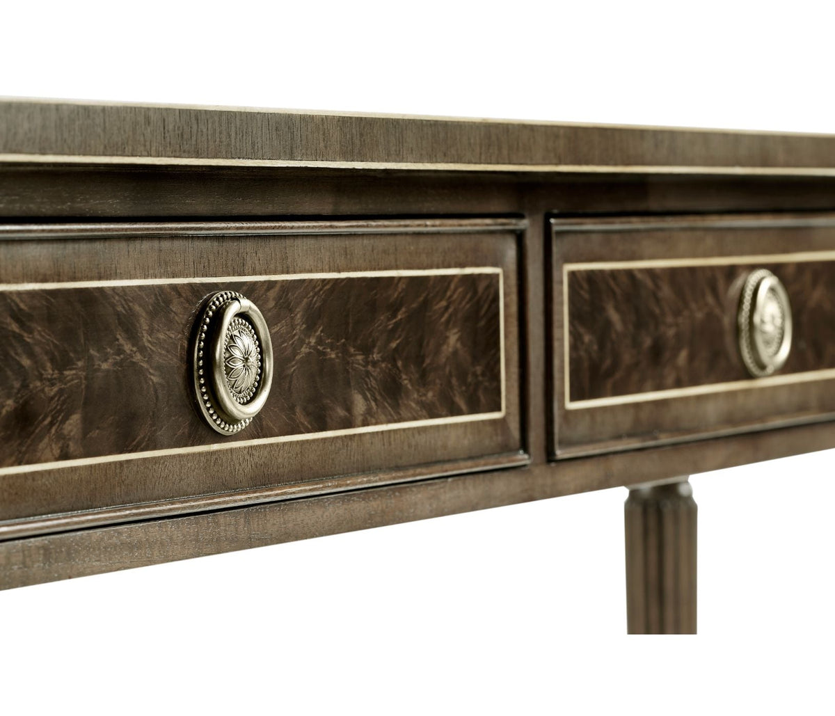 Regency Console Table in Bleached Mahogany