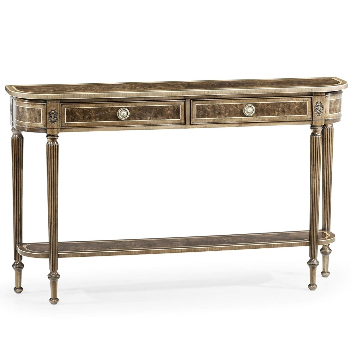 Regency Console Table in Bleached Mahogany