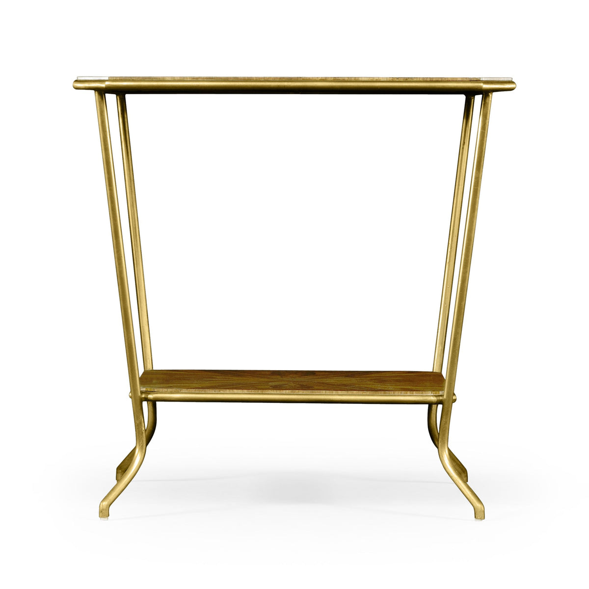Argentinian walnut veneered square side table