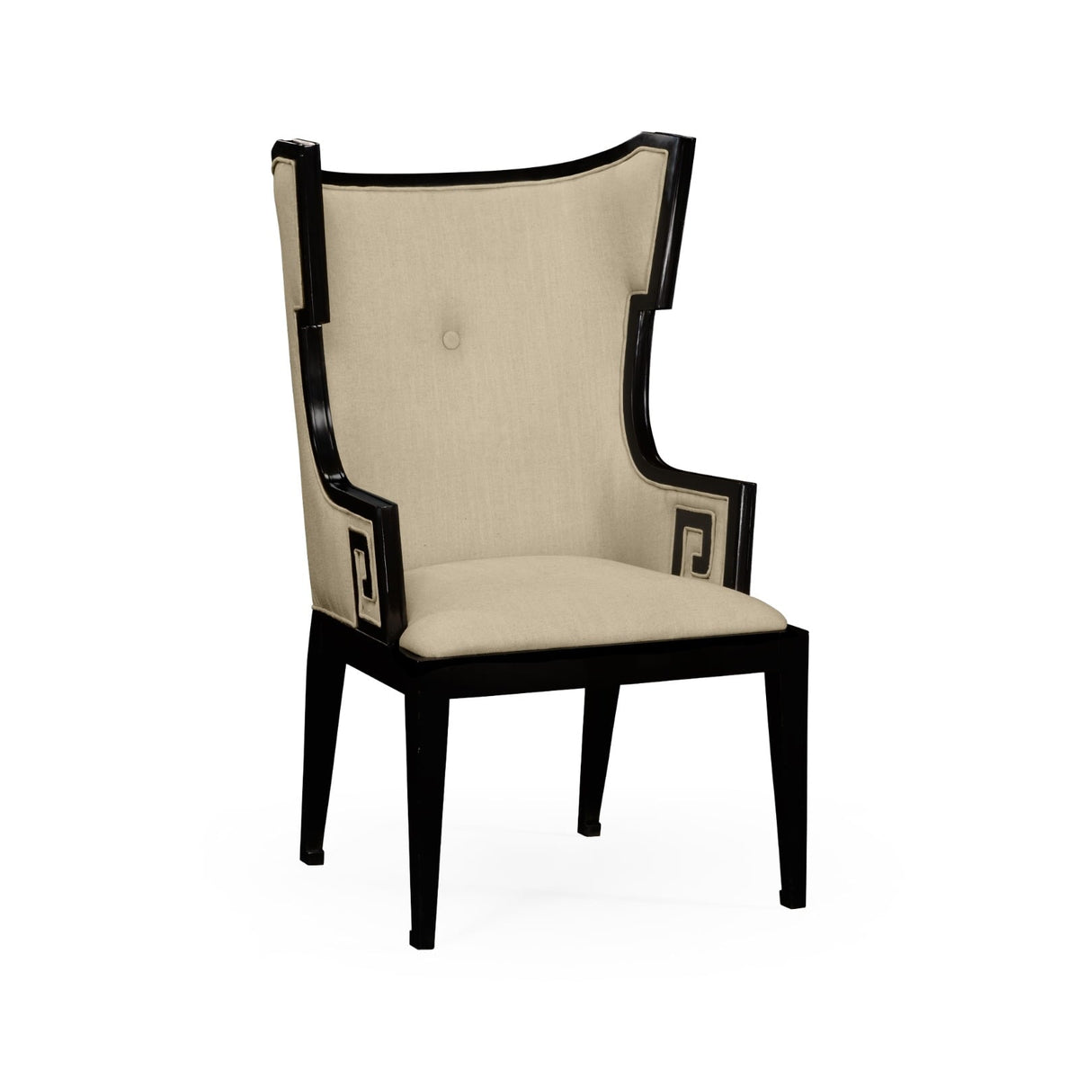 Dining Armchair Greek Revival Painted Black - Antwerp