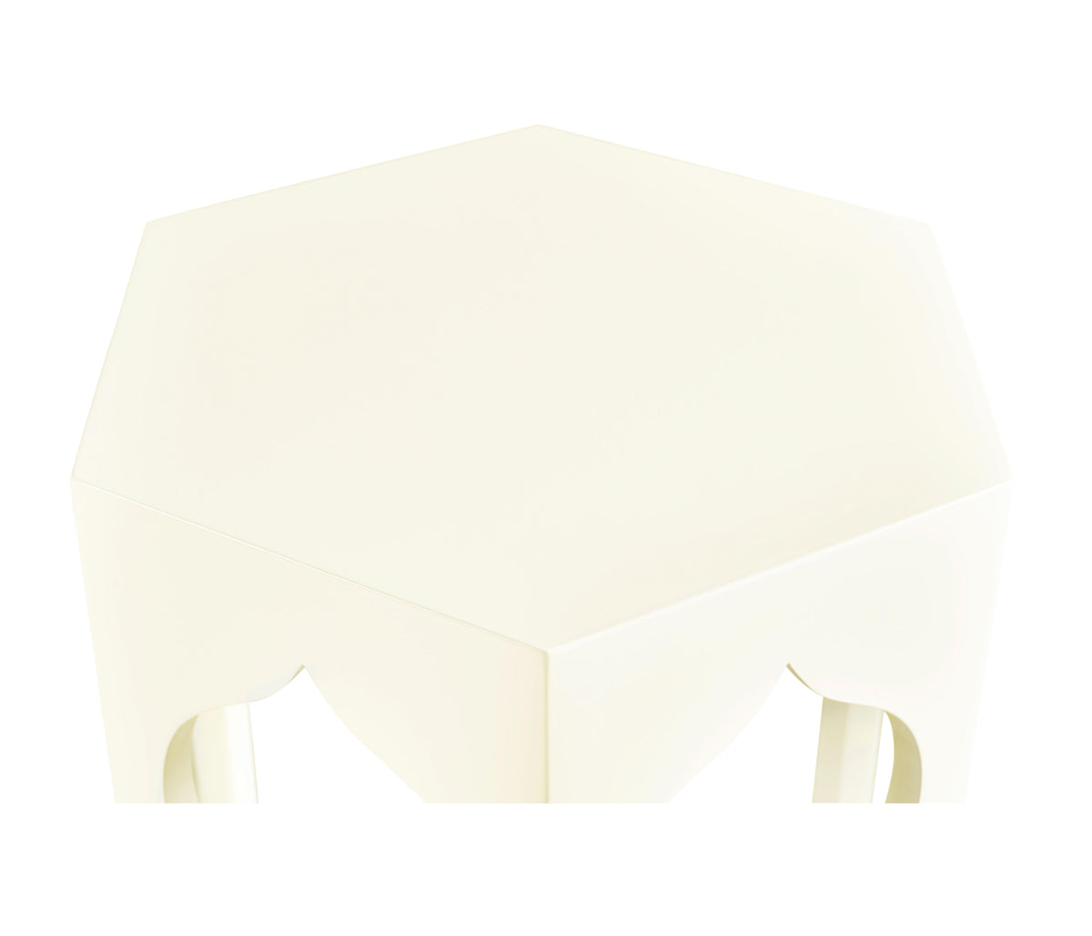 Hexagon lamp table (Snow White)