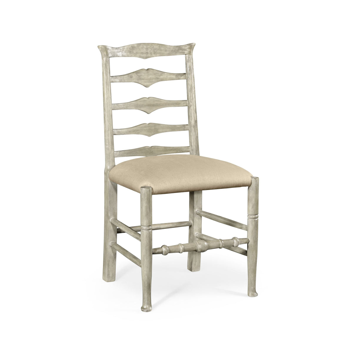 Ladder Back Dining Chair in Rustic Grey