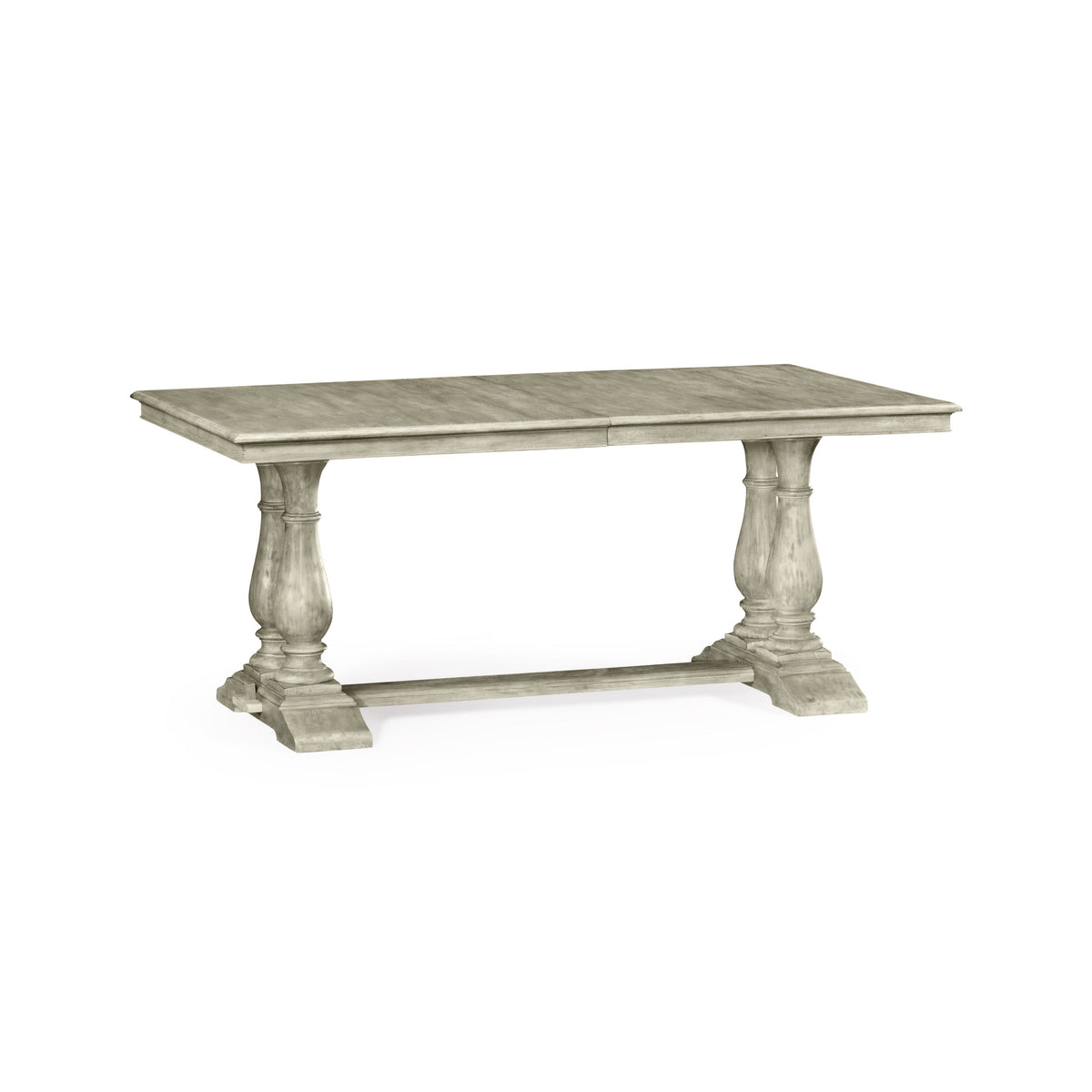 Jonathan Charles Rectangular Extending Dining Table - Rustic Grey Acacia