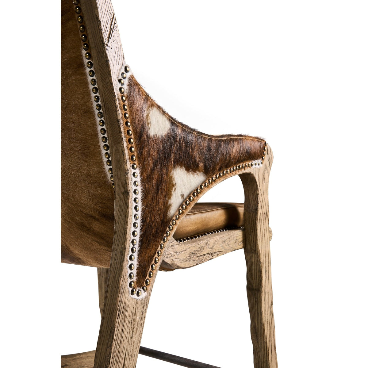 Echo Canyon Leather and Hide Counter Stool