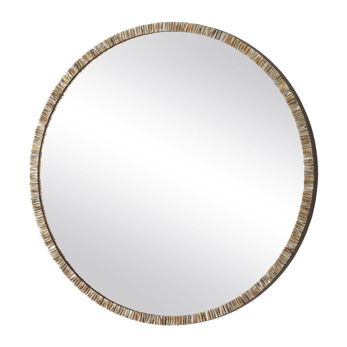 Odeon Shell Inlay Round Mirror