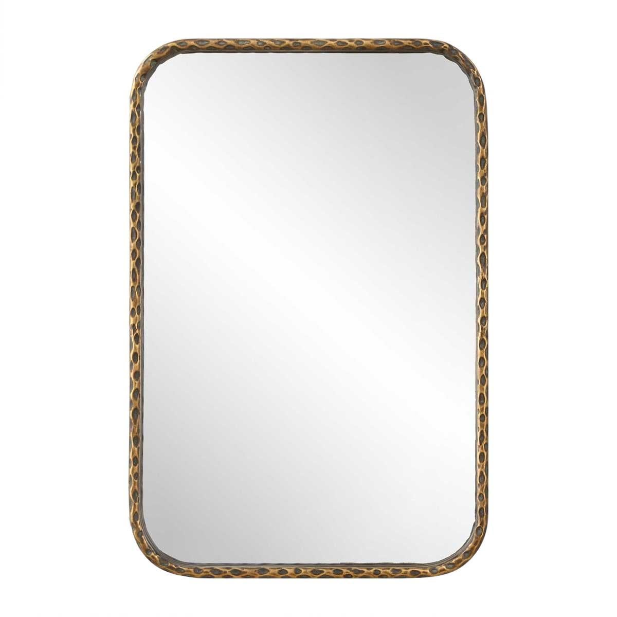 A Little Knotty Rectangular Mirror in Bronze