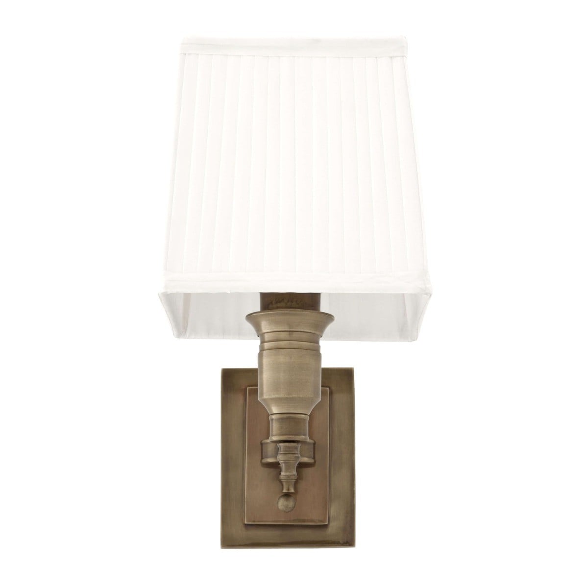 Lexington Wall Light Brass & White