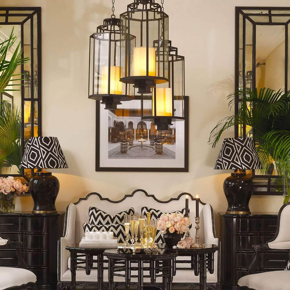 Monticello Lantern in Black - Small