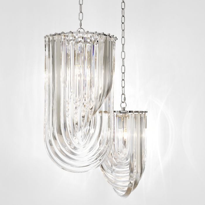 Murano Chandelier in Clear - Small