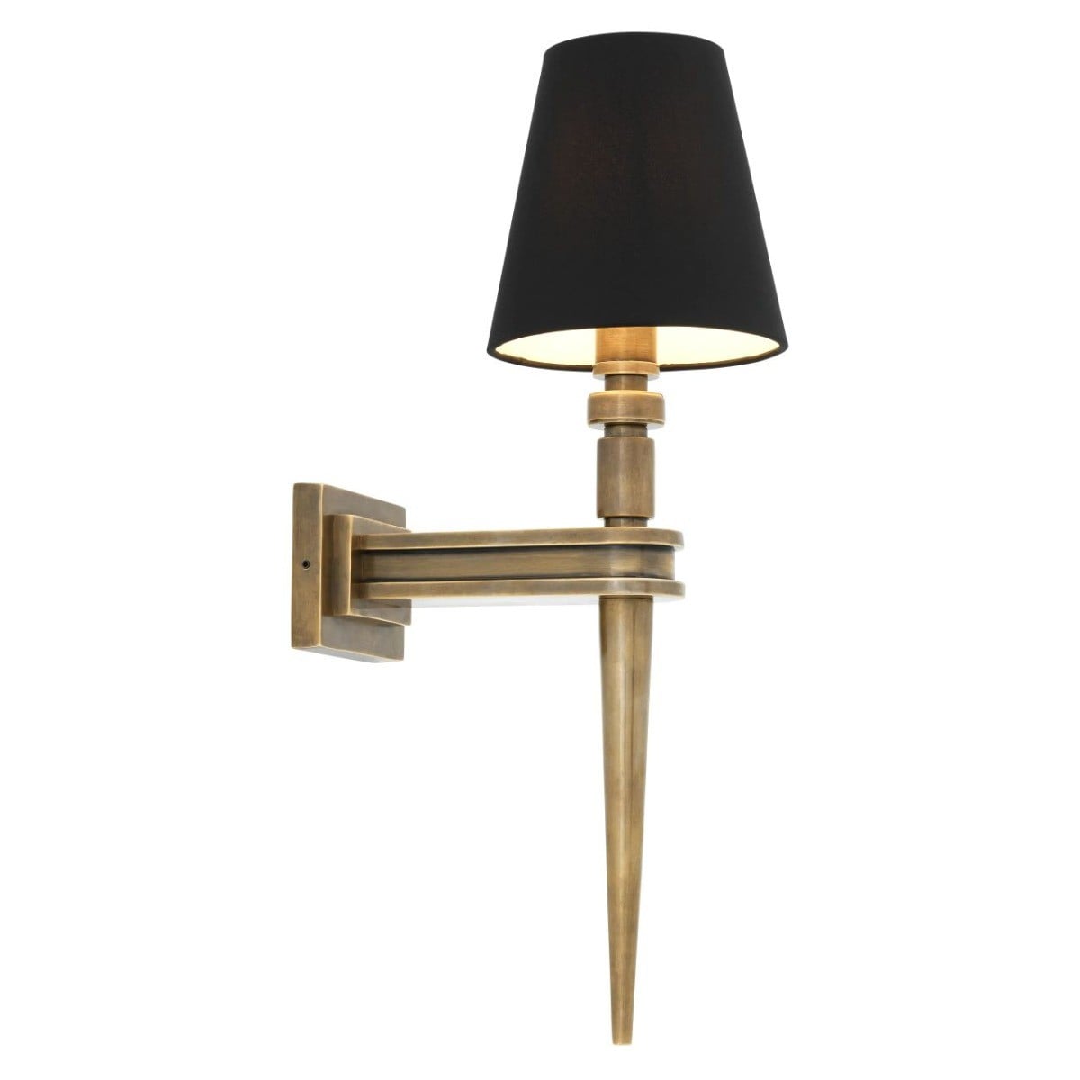 Waterloo Wall Lamp in Vintage Brass - Single
