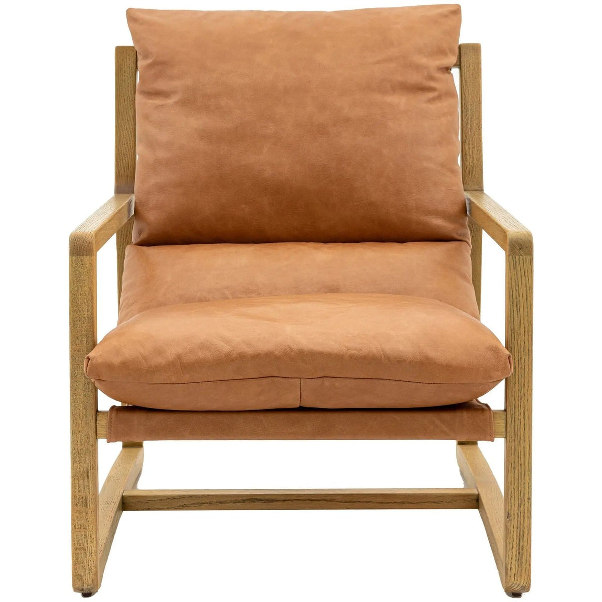 Burnetta Lounge Chair Vintage Brown Leather