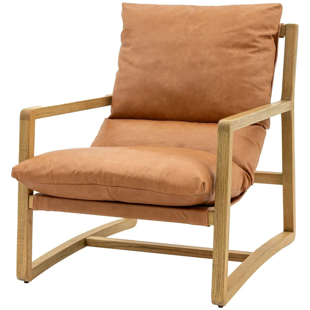 Burnetta Lounge Chair Vintage Brown Leather