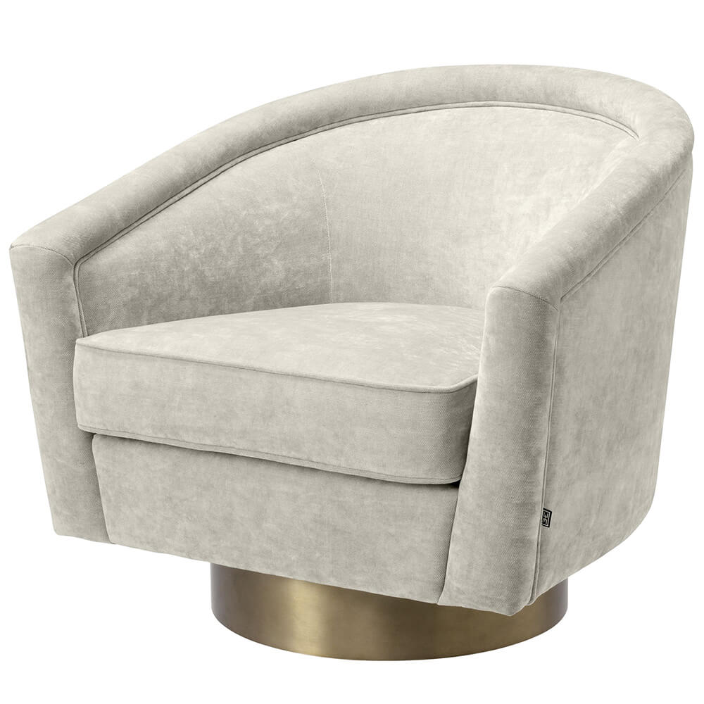 Catene Swivel Chair in Clarck Sand