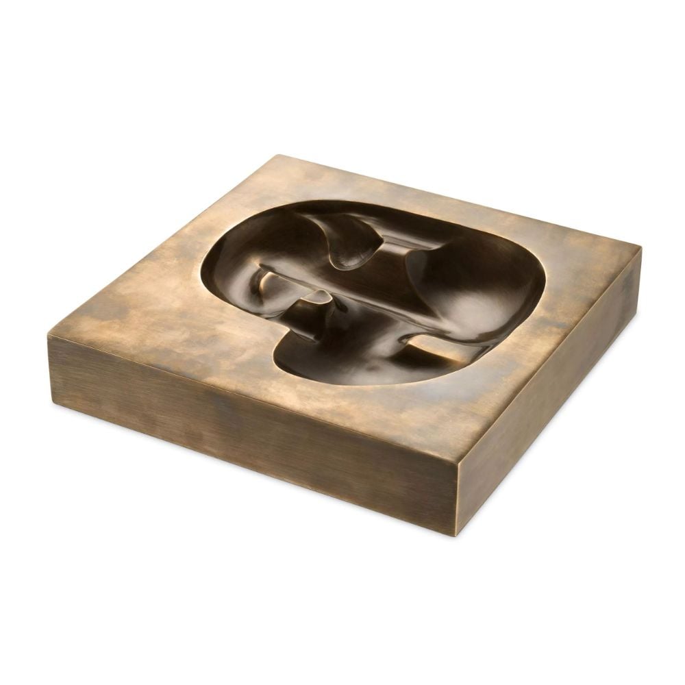 Abstract Dragone Ornament in Brass