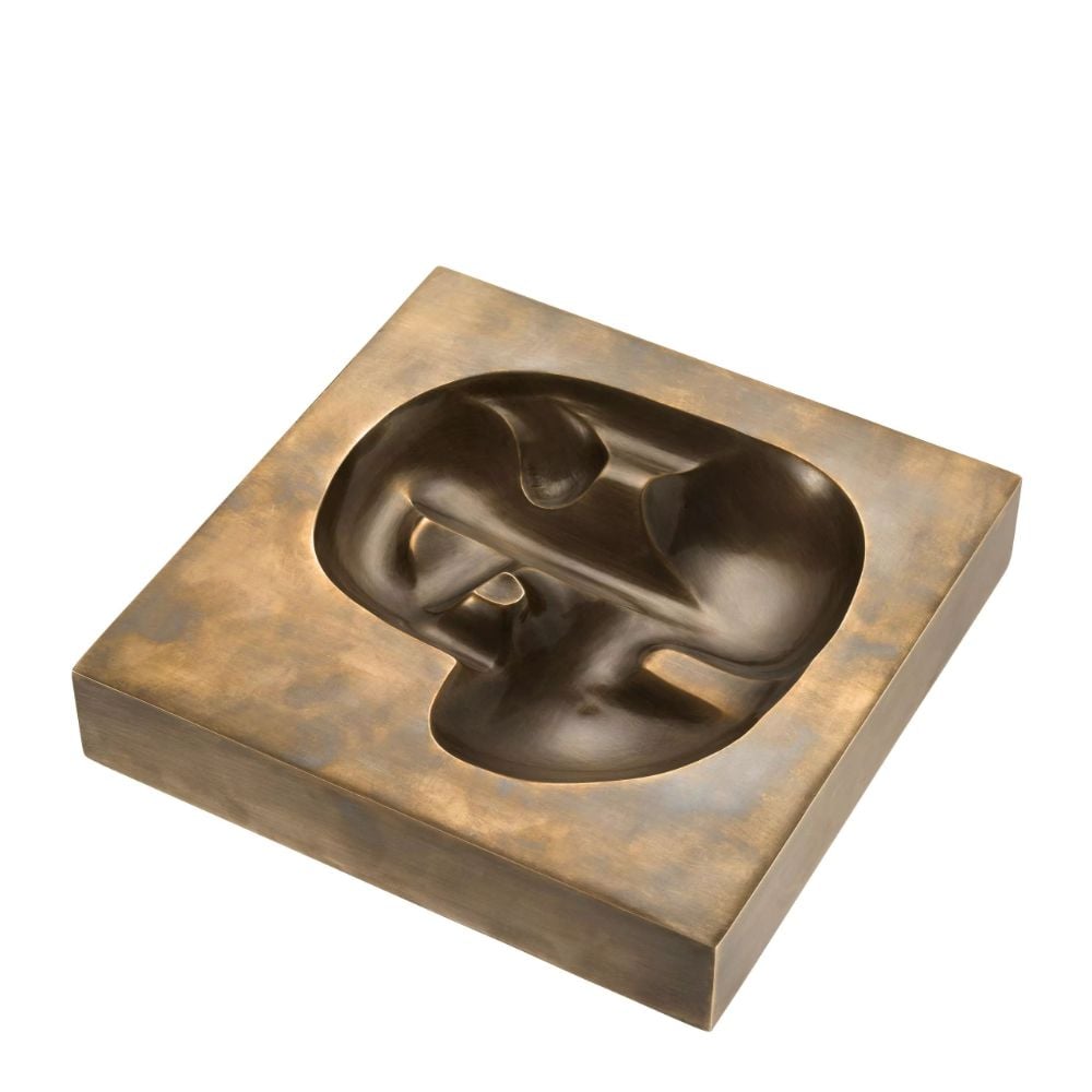 Abstract Dragone Ornament in Brass