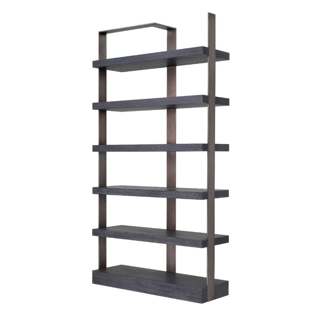 Geo Tall Open Shelving Unit in Bronze