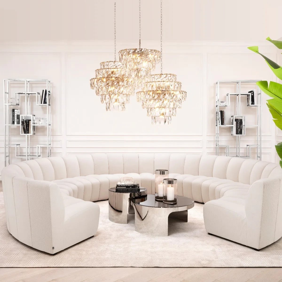Lando Modular Sectional Sofa in White