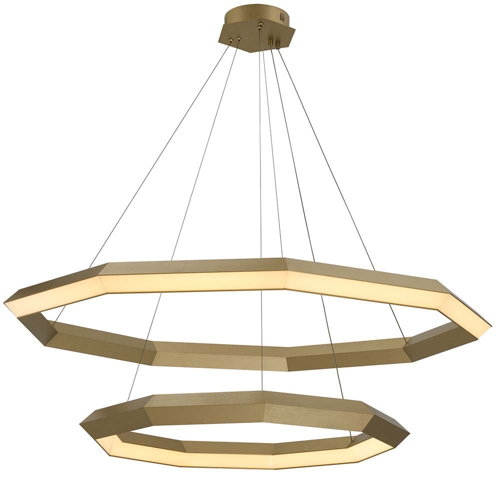 Helvetia Chandelier in Antique Brass