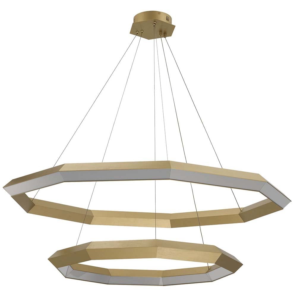 Helvetia Chandelier in Antique Brass