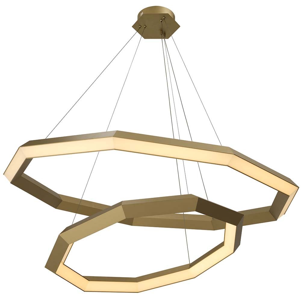 Helvetia Chandelier in Antique Brass
