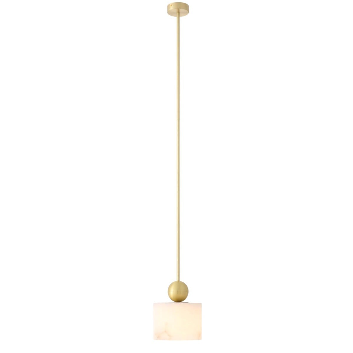 Pendant Etruscan Round Light Brass Finish