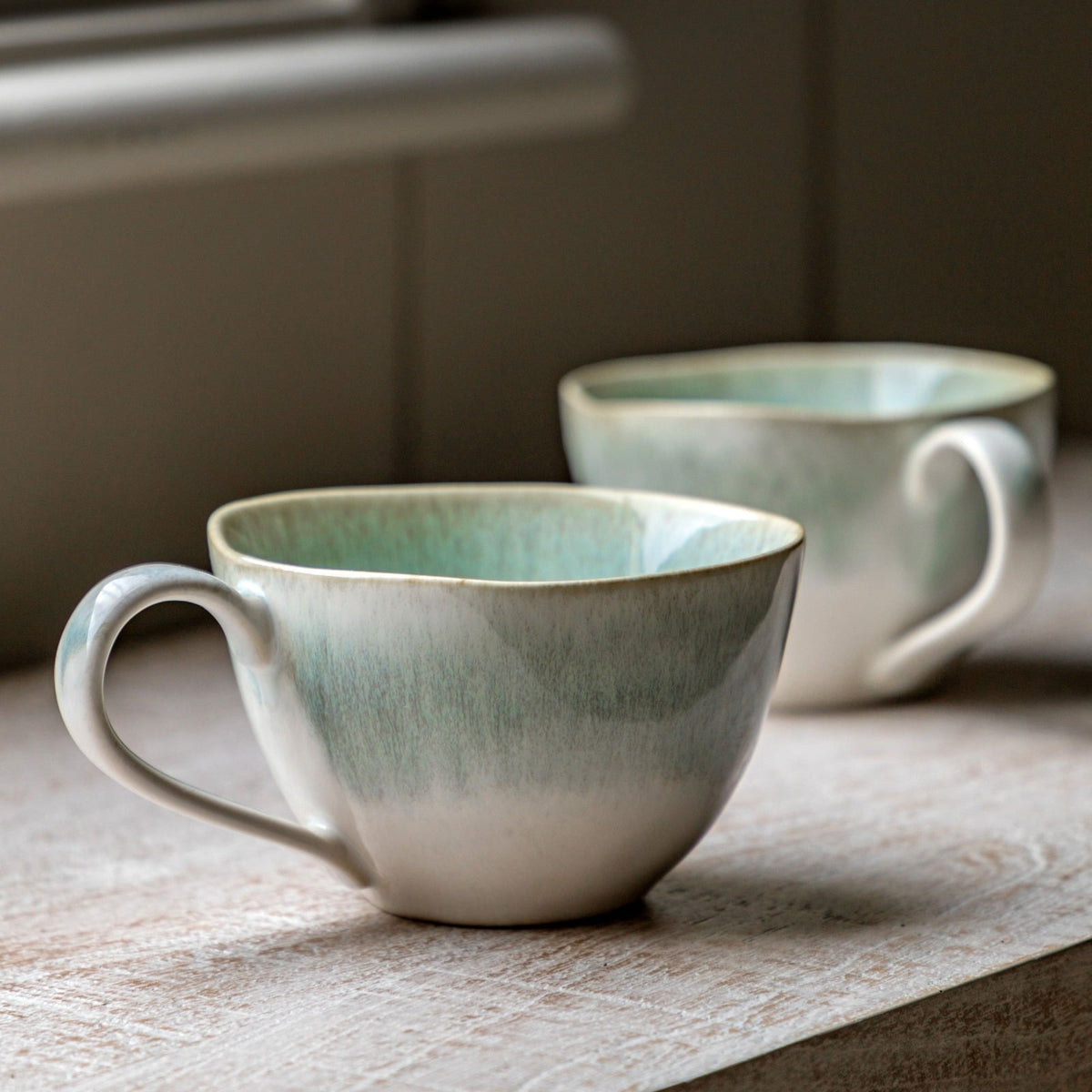 Reactive Organic Mug Duck Egg Set of 4