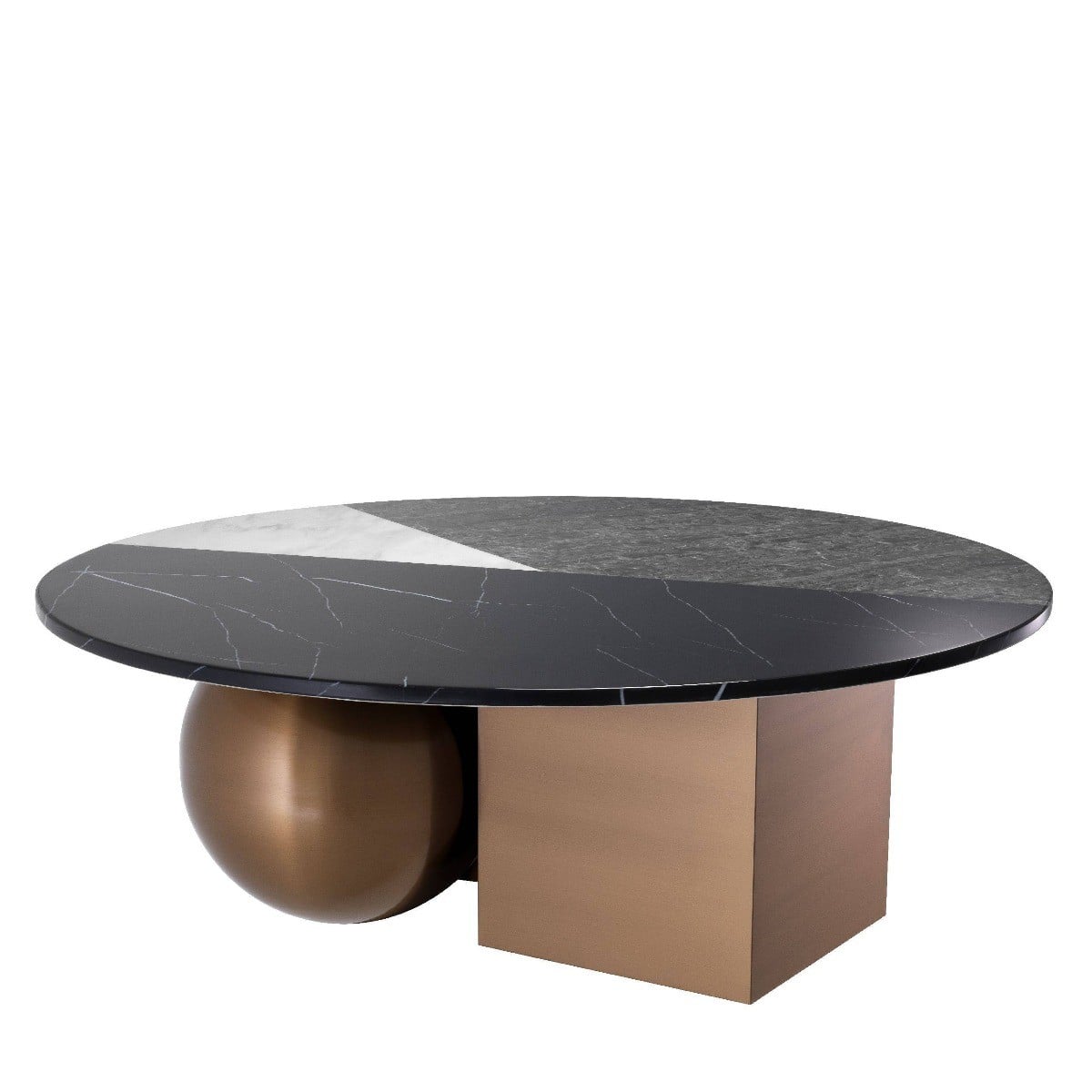 Tricolori Coffee Table in Brushed Copper