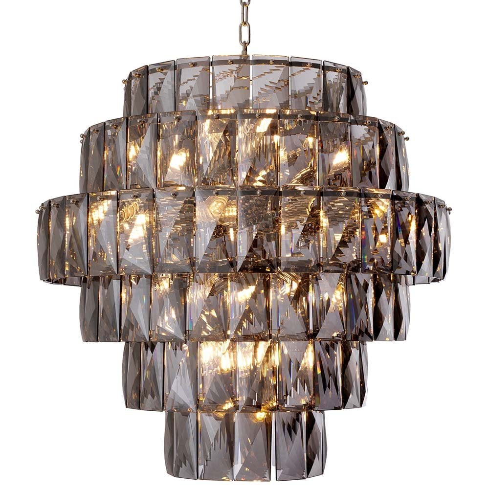 Amazone Large Chandelier - Smoke