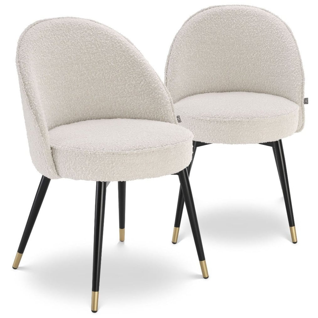 Cooper Dining Chair in Boucle Cream - Set of 2
