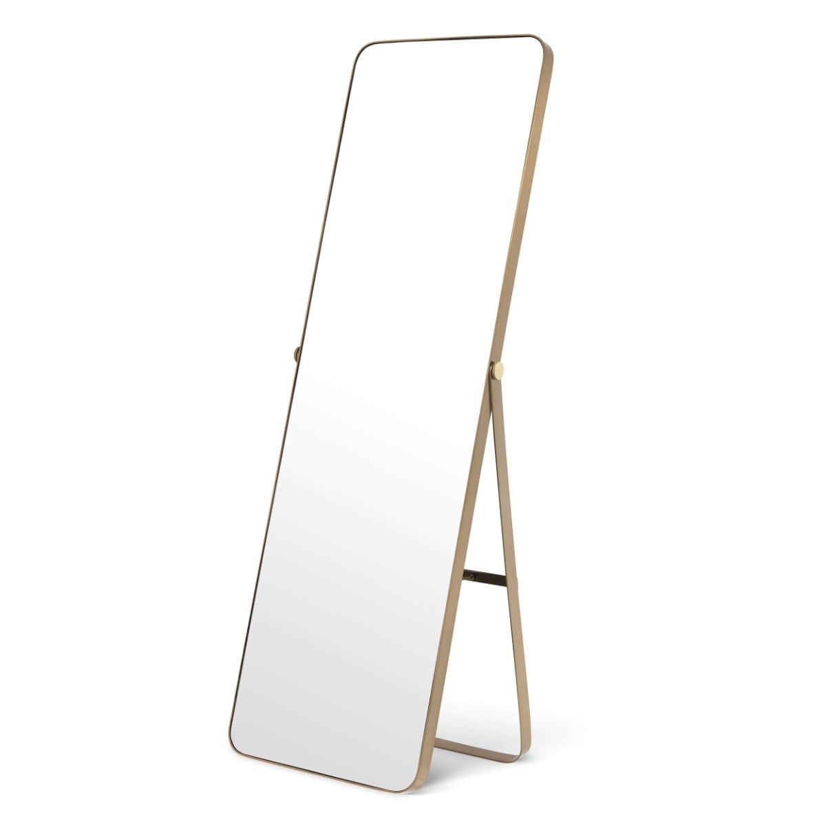 Hardwick Full Length Mirror in Brushed Brass