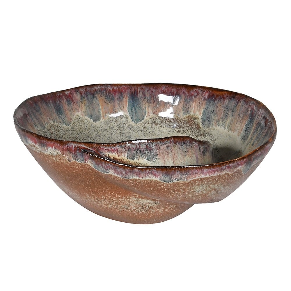 Brown Ombre Shell Effect Bowl