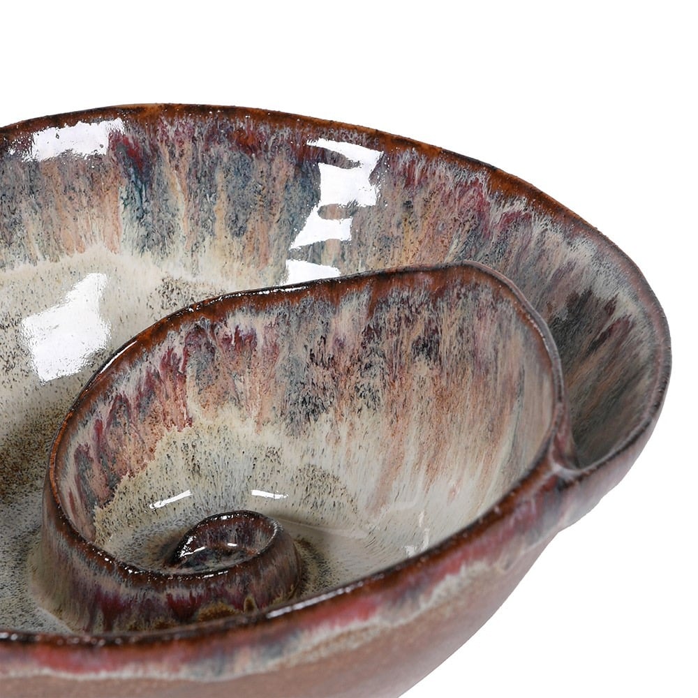 Brown Ombre Shell Effect Bowl