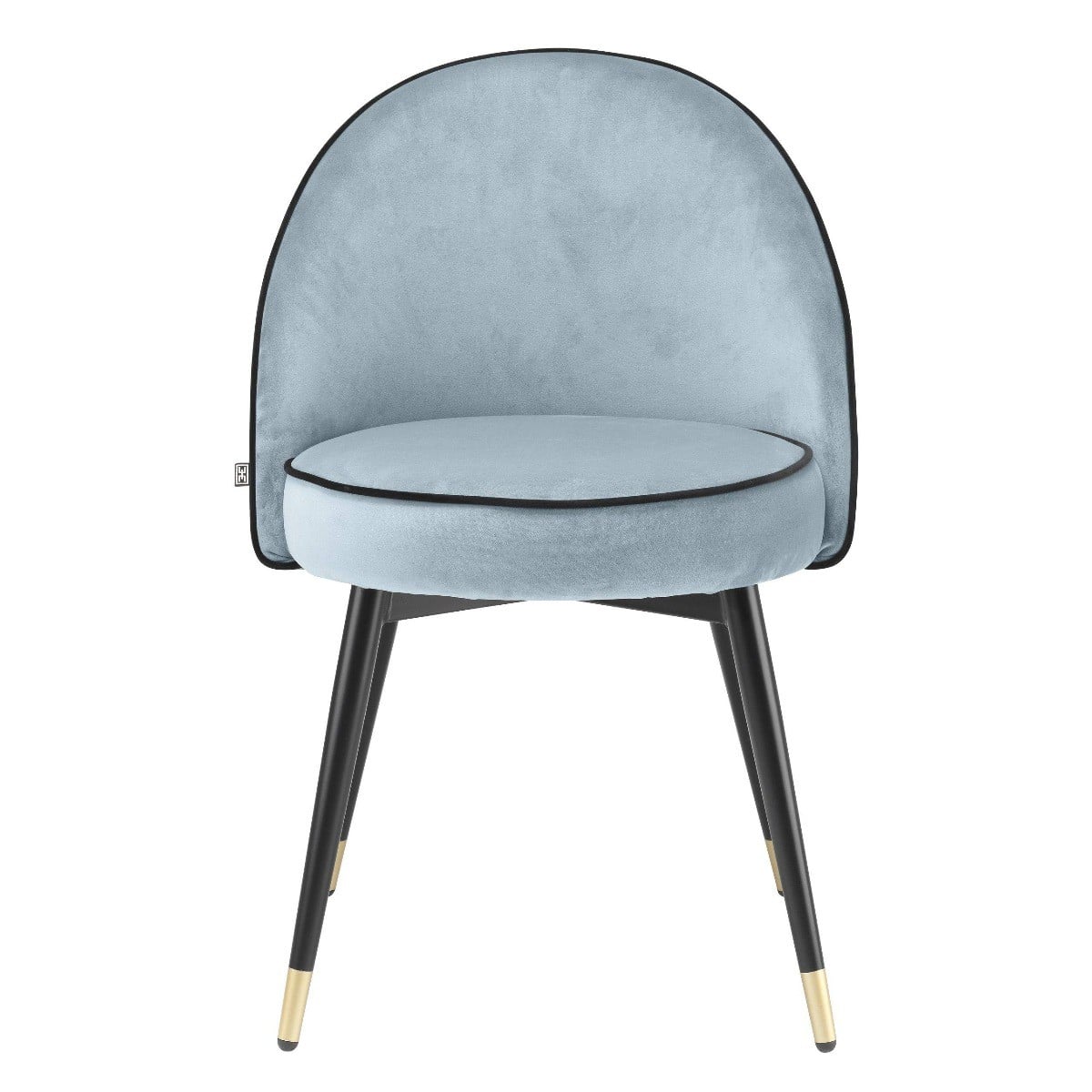 Cooper Dining Chair in Blue Velvet - Set of 2