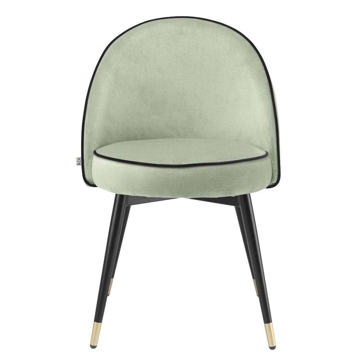 Cooper Dining Chair in Green Velvet - Set of 2
