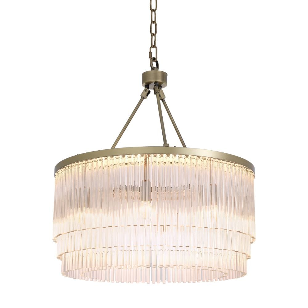 Hector Chandelier in Brass