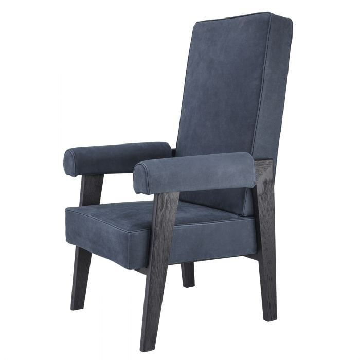 Milo High Back Chair in Blue