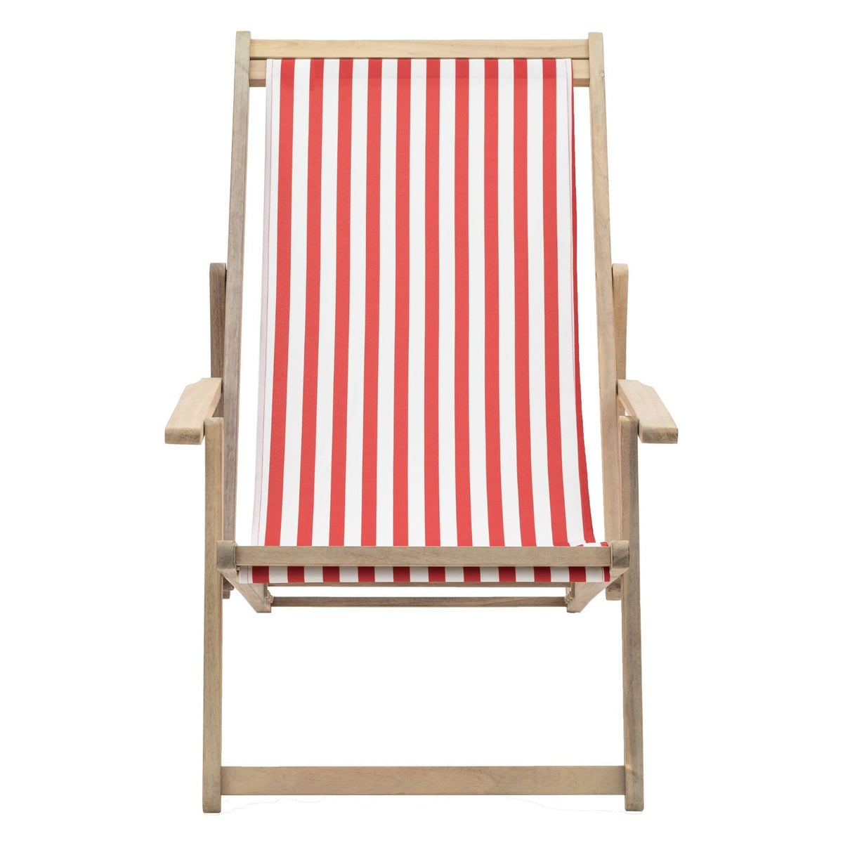 Crete Deck Chair in Red Stripe
