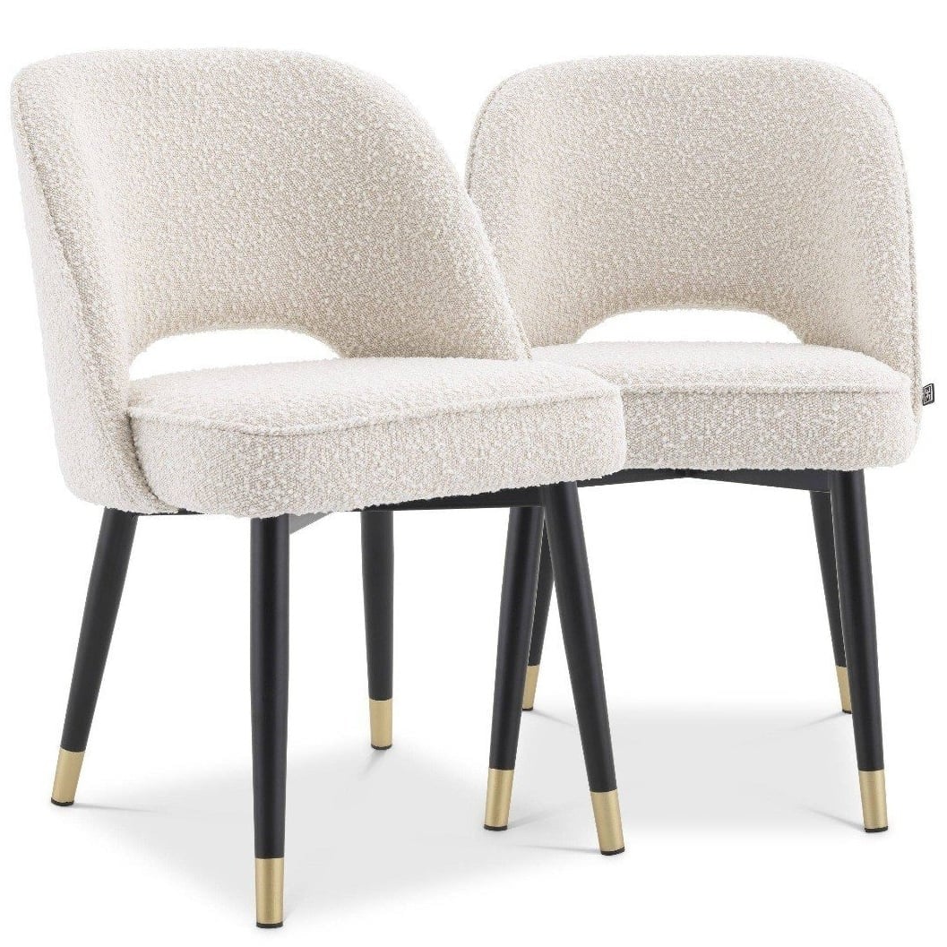 Cliff Dining Chairs in Boucle Cream - Set of 2