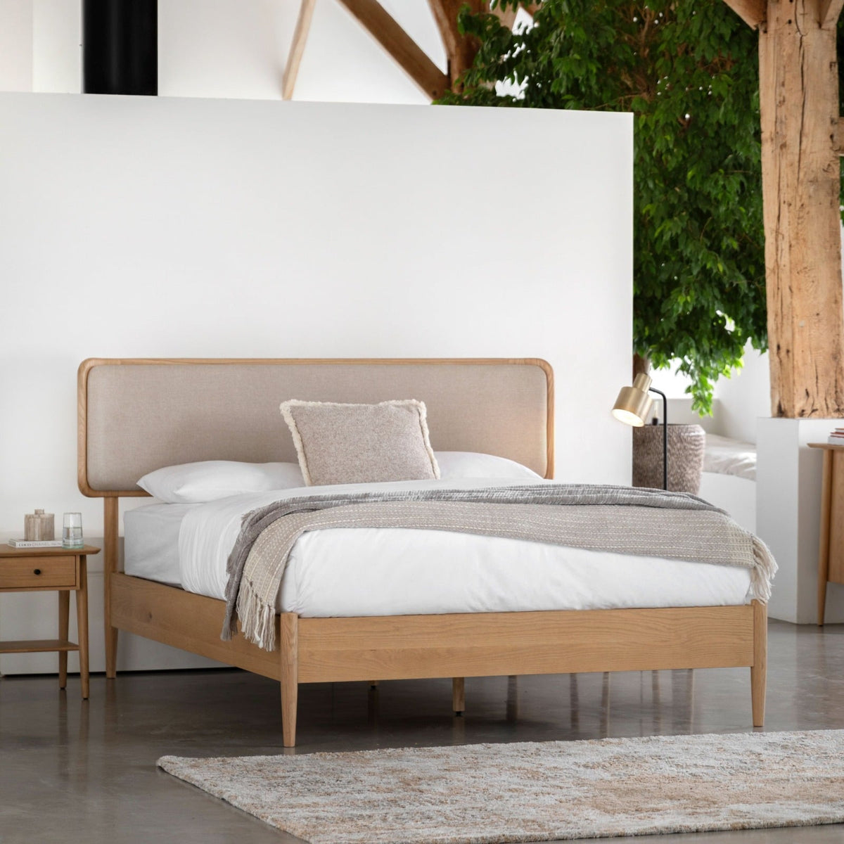 Heath King Size Bed in Natural