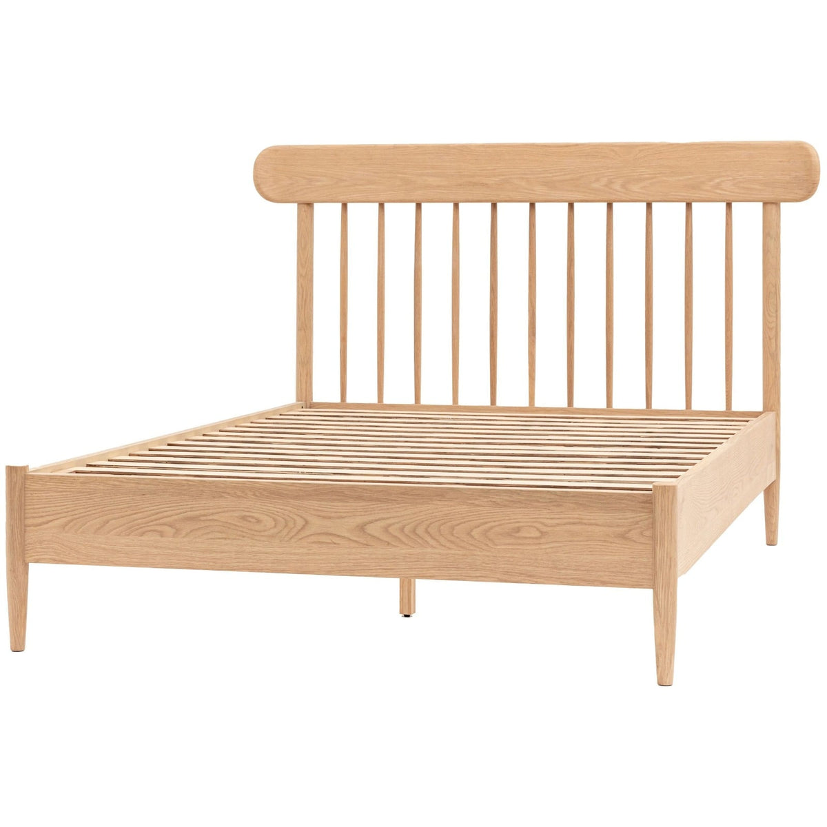 Heath Spindle King Size Bed in Natural