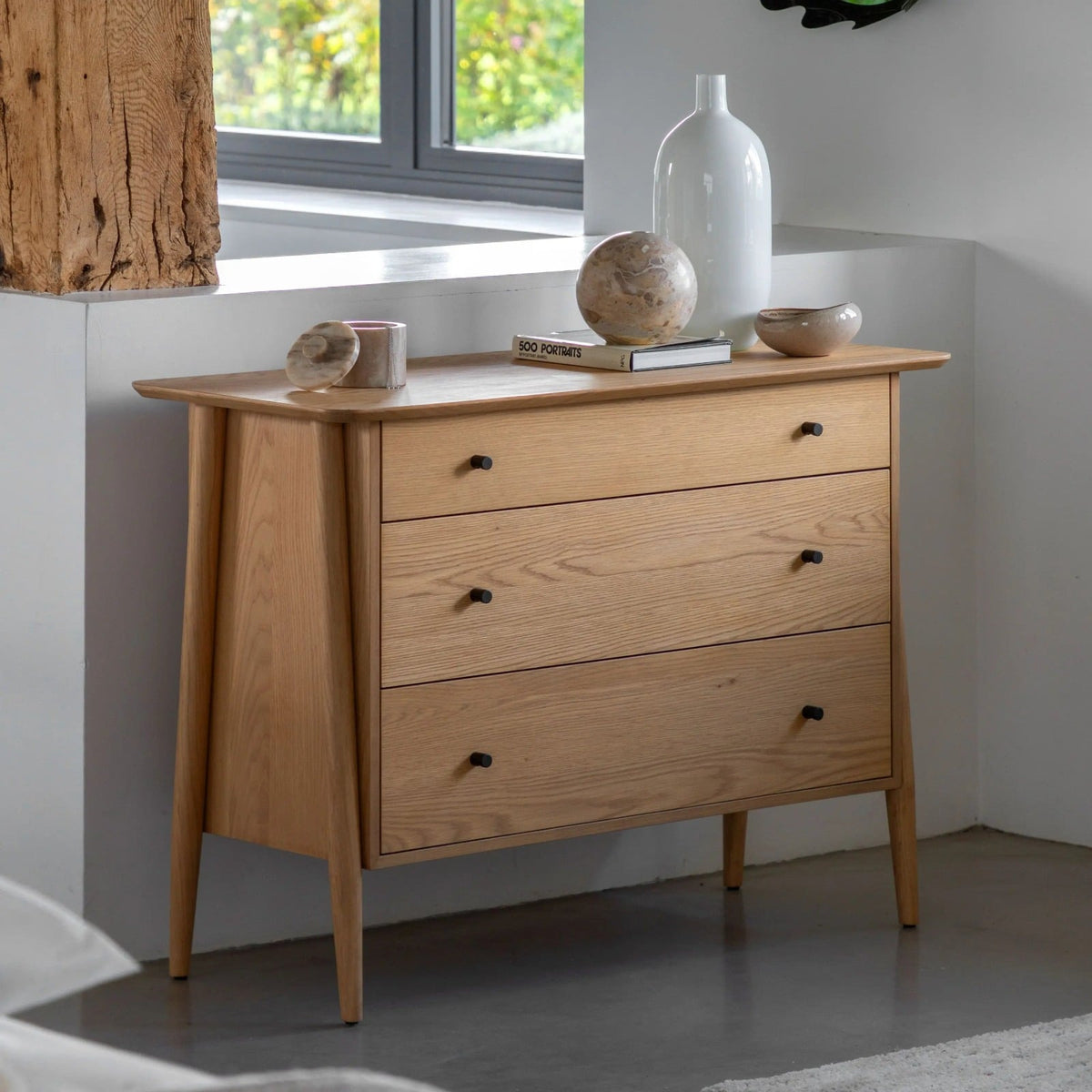 Heath 3 Drawer Chest of Drawers in Natural